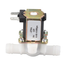 DC12V OD12mm Elektromagnetisches Kunststoffventil, normalerweise geschlossen, Wassereinlass Durchflussschalter
