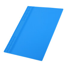 Repair Mat Silicone Heat Resistant Pad Computer Phone Solder Station Tools 350x250x4mmDrak Blue