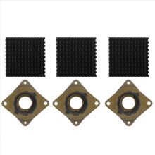 3 Stück Aluminium Kühlkörper (40 x 40 x 11 mm) für Kühlsysteme und elektrische Geräte