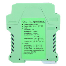 DC Signalisolator 4~20mA Modul Signalisolator Transmitter Conditioner 2 Eingänge 2 Ausgänge 0~5V