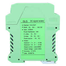 DC Signalisolator 4~20mA Modul Signalisolator Senderaufbereiter 1 Eingang 2 Ausgänge 0~10V