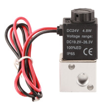 3V1‑06 3 Wege 2 Positionen Magnetventil 1/8" BSP, normalerweise geschlossen (DC 24V)