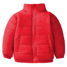 Children's Winter Padded Coat Insulated Full Zip-Red 140cm