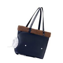 Comfortable Cats Carriers Bag with Warm Fleece and Bottom-2