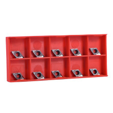 10Pcs/set CNC Carbide Tip Inserts Blade Cutter Lathe Turning Tool with Box DCGT070204-AK