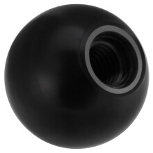 10 Stück Universal Drehmaschinen Traktor Maschinen Kunststoff Rundkugelgriffe (Schwarz AM6*20)