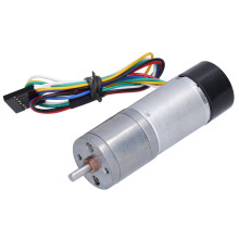 Gleichstrom Getriebemotor mit Encoder und Drehzahlmesssignal Rückmeldung, speziell für Smart Cars, JGA25 371DC12V 12RPM