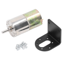 Gleichstrom Schneckengetriebemotor, mikrogebürstet, selbsthemmend, Aluminiumlegierung, Industriemotor, 12 V, 10 W, mit Halterung, 0–150 U/min