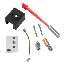 Aluminium Heizblock Set für 3D Drucker, Hochtemperatur Bimetall Heizkörper, 24 V, 40 W, passend für Ender 3 S1
