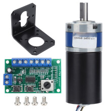 Planetengetriebemotor, bürstenlos, D Welle, Gleichstrom, 12 V, Set mit Steuerung, 60 U/min