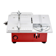 Mini Table Saw 96W 7 Gears Speed Control Home Table Saw for Miniature Wood Craft Cutting