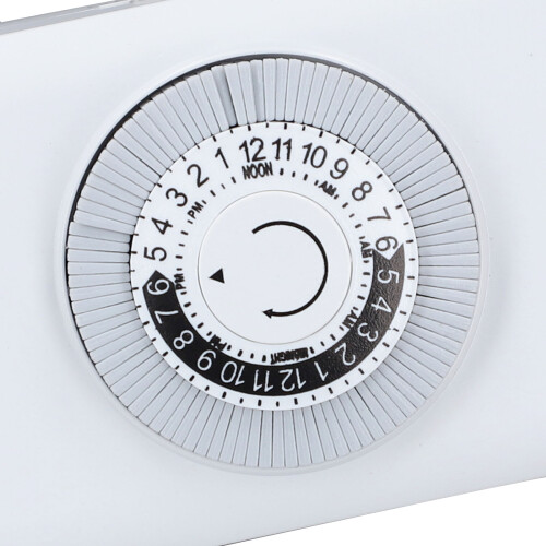 24 Hour Plug in Timer Socket Auto Power Off Programmable 2 Prong Timing Switch Outlet 15 Minute Interval 2