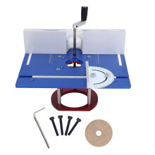 Frästisch Hebesystem aus Aluminiumlegierung, höhenverstellbar, manuell, für Holzbearbeitungsmaschinen, blau