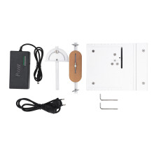 Electric Table Saw Adjustable Sawblade Height Multifunctional Table Saw Set for Home and Woodworking Use 96W EU Plug
