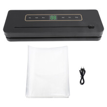 Vacuum Sealer Machine 9 Functions LED Screen 120W Powerful Suction Vacuum Food Sealer with Cutter and 30 Seal Bags EU Plug