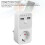 Voltage Protector Socket 3680W 16A Surge Protector Power Outlet with 2 USB Ports and Countdown Timer EU Plug 4