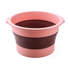Leichtes, faltbares Fußbad zur Schmerzlinderung, zusammenklappbar, großes Wasserfassungsvermögen, rosa