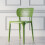 Stackable Plastic Dining Chairs 330lbs Capacity No Assembly Required for Home Office Events 42x45x75cm 2