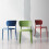 Stackable Plastic Dining Chairs 330lbs Capacity No Assembly Required for Home Office Events 42x45x75cm 4