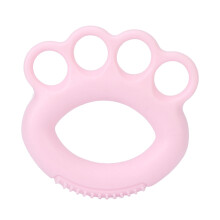 Hand Grip Strengthener Improve Flexibility Elastic Finger Exerciser Ring Pink (10LB)