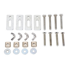 4 Stück T Nut Mini Niederhalter, M6 Mutter, Zink Aluminium Legierung, T Nut Klemme für CNC Fräsmaschinen der Serie 3018