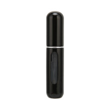 Nachfüllbarer Parfümzerstäuber, sichtbare, tragbare, auslaufsichere Mini Sprühflasche, 5 ml, Schwarz, für Reisen und unterwegs