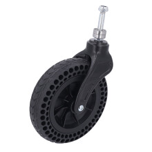 8 Zoll Universalrolle, rutschfest, Vollgummi, TPE Gummi, Ersatzrad für Transportwagen, Tragfähigkeit 75 kg