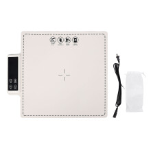 38x38cm Food Warming Mat 6 Temperatures 5 Times Flexible Silicone Multifunctional Lockable Warming Tray for Home Kitchen US Plug 100-120V