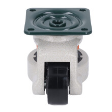Leveling Stem Caster Heavy Duty Adjustable Wheel with Plate for Workbench Machine Equipment 62mm OD