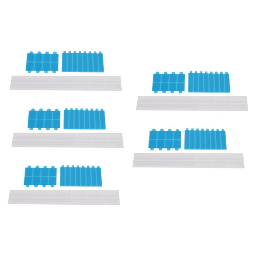5 Set Privacy Screen Replacement Set Adhesive Strips and Slide Mount Holder Tabs for Computer 1