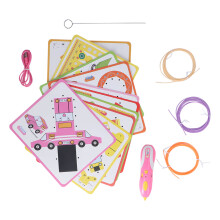 3D Druckstift für Kinder, kabellos, wiederaufladbar, aus Kunststoff, für niedrige Temperaturen, zum Zeichnen und Malen, 5 V DC, Pink