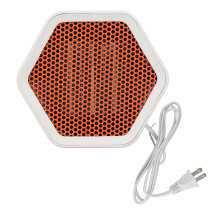 Ceramic Space Heater 1000W White Energy Efficient Desktop Space Heater with Tilt Safety Guard for Indoor