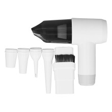 Kabelloser, tragbarer Staubsauger, kleiner Handstaubsauger mit Bürstenmotor, 6000 Pa Saugkraft und Fensterhammer