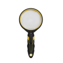 LED Magnifying Glass 5X Seniors Ergonomic Handheld Magnifier for Reading Antique Appreciation
