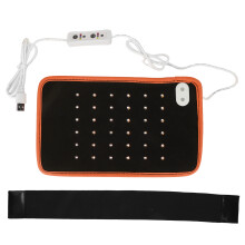 Infrarot Lichttherapiegürtel mit 36 LED Chips, rotes Licht, tragbares Gerät für Taille, Rücken und Schulter, orange