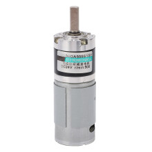 Schwarzer und silberner Mini Getriebemotor, geräuscharm, hohes Drehmoment, robust und stabil, aus reinem Kupfer, 24 V