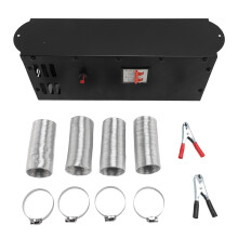 12V 800W Autoheizung mit 4 Luftauslässen, stufenloser Drehzahlregelung, Heiz  und Kühlventilator, Windschutzscheibenenteiser und  entfeuchter