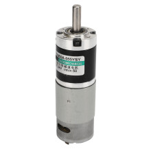 Gleichstrom Getriebemotor, Kupfer, hohes Drehmoment, geräuscharm, Mini Elektromotor, 24 V, 15 W, Schwarz/Silber, 50 U/min
