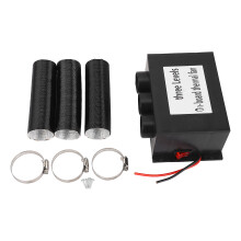 Elektronischer Auto Heizlüfter 600 W DC 24 V, 3 Öffnungen, 2 Temperaturstufen, leise, schnelles Aufheizen, Abtaufunktion, Entfeuchtungsfunktion