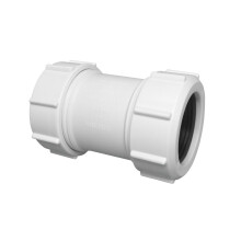 McAlpine 1.25" Universal Slip Through Straight Connector No Pipe Stop