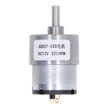 Getriebemotor DC 12V Drehzahlreduzierungsgetriebemotor mit Hall Encoder für Roboteranlagen 320 U/min