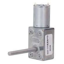 Gleichstrom Getriebemotor mit großer Torsionsspule aus Messing, CW/CCW, selbsthemmender Schneckengetriebemotor M6 DC24V 150RPM