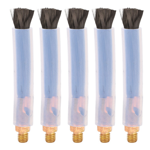 5PCS Weld Bead Cleaning Brushes Brass Head Fiber Brush for Welding Seam Processor Joint Cleaner M8