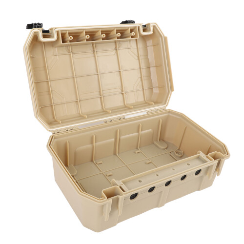 Cable Junction Box Square Shape IP54 Water Proof ABS Electrical Junction Box for Outdoor Beige 1
