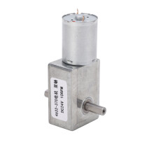DC Schneckengetriebemotor 4632 370 Aluminium Messing Doppelwelle Mini Turbinen Schneckenmotor für Elektrolüfter DC24V 10RPM