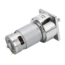 DC Geared Motor Self Locking Aluminum Alloy Shell Brass Coil Micro Turbine Worm Gear Motor DC24V 3.8A 45RPM 21.2KG.FCM