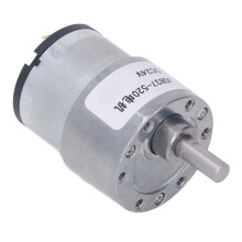 DC Gear Motor Aluminum Alloy Shell Rustproof Low Friction Brass Coil Reversible Worm Gear Motor 24V 320RPM