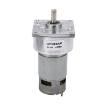 Gear Motor DC 24V 3.8A Speed Reduction Self Locking Reversible Worm Geared Motor for Machine 100RPM 9.6KG??FCM