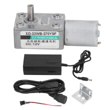 24V Schneckengetriebemotor, 2W, Drehzahl einstellbar, reversibel, mit Halterung
