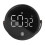 3in LED Digital Timer Rotatable Magnetic Low Noise ABS Shell Silicone Buttons Kitchen Timer Black 1